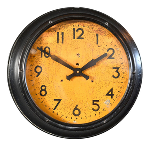 Vintage English Factory Clock, 1930s