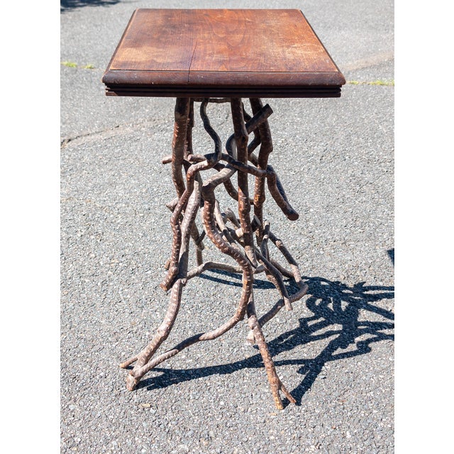 Late 19th Century 19th Century Rustic American Folk Art Adirondack Style Branch Table For Sale - Image 5 of 11