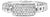 .925 Sterling Silver 1/5 Cttw Diamond ID and Cuban Link Band Ring (I-J Color, I2-I3 Clarity) - Ring - Size 7 For Sale