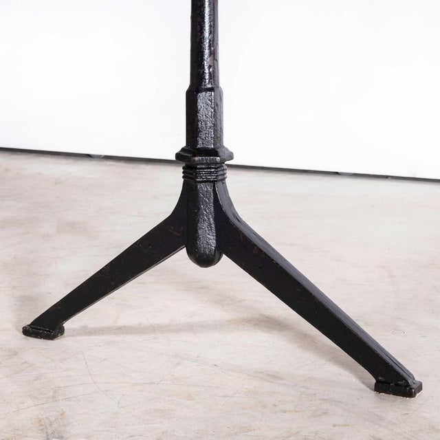 Brown Dining Table with Cast Metal Base from Baumann, 1930s For Sale - Image 8 of 11