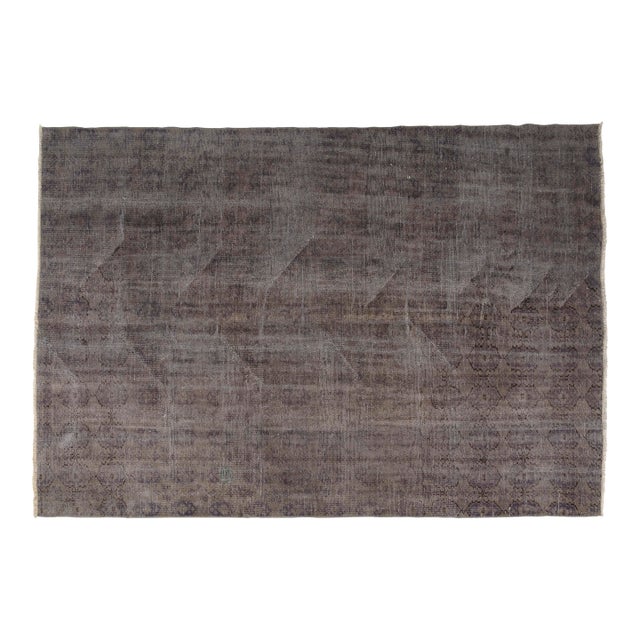 Vintage Anatolian Grey Rug For Sale