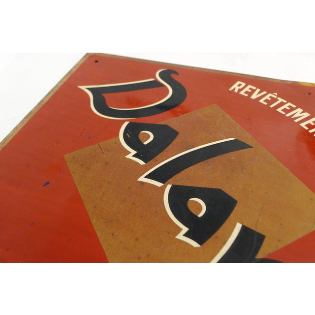 Mid-Century Dalami Advertising Sign in Sheet Metal, France, 1950s For Sale - Image 10 of 13