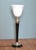 Black French Art Deco Table Lamp in Black Wood and Silver Metal from Mazda, 1920s For Sale - Image 8 of 16