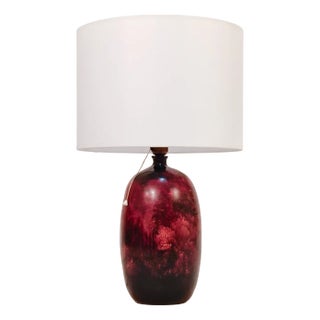Italian Painted Ceramic Table Lamp, 1960s For Sale