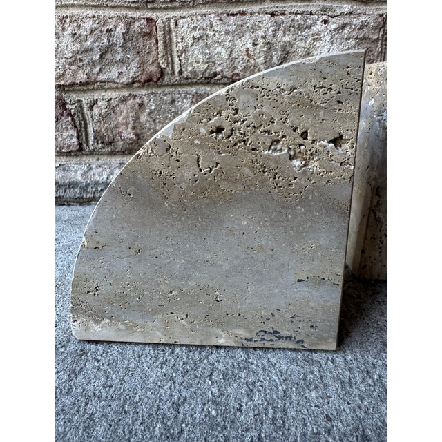 Pair of Vintage Travertine Bookends For Sale - Image 16 of 18