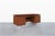 Mid-Century Modern Mid-Century Modern Walnut Executive Desk Styled After Florence Knoll, 1960s For Sale - Image 3 of 14