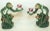 Chinoiserie Pair of Vintage Chinoiserie Monkey Lotus Candleholders, Painted Resin For Sale - Image 3 of 13