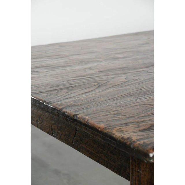 Large Farmhouse Dining Table in Atmospheric Elm For Sale - Image 11 of 13