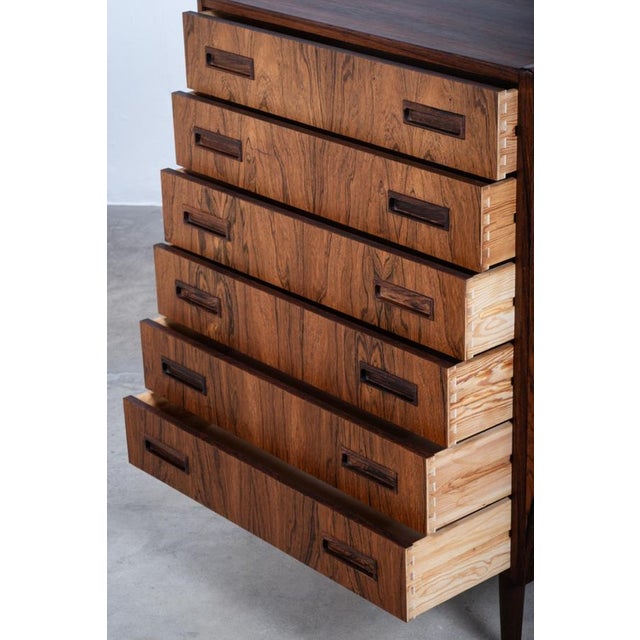 Rosewood Chest of Drawers by Børge Seindal for P. Westergaard, Denmark, 1960s For Sale - Image 6 of 10