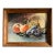 1970’s Original Vintage Still Life Painting Canadian Signed Oak Frame For Sale