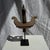 Traditional Indonesian Decorative Wooden Bird on a Base with Crest For Sale - Image 6 of 17