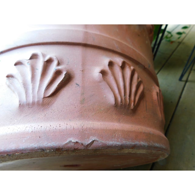 Mid-Century Bitossi F.&F. Italian Terracotta Planter With Festoon Swags & Mascarons For Sale - Image 11 of 13