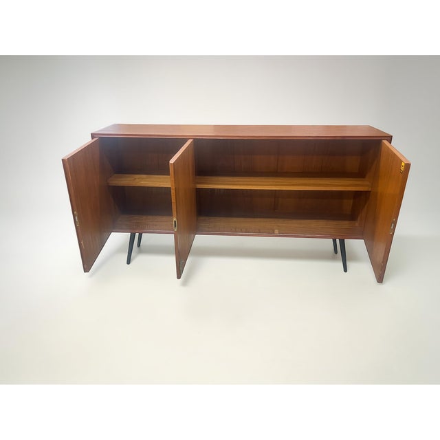 1960s Mid-Century Modern German Teak Sideboard, 1960s For Sale - Image 5 of 13