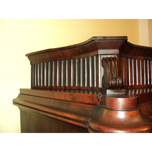 Mid 19th Century 1840s Mahogany German Empire Secretary Desk For Sale - Image 5 of 13