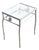 Mid-Century Wrought Iron Outdoor/ Patio Scrolling Side Table For Sale