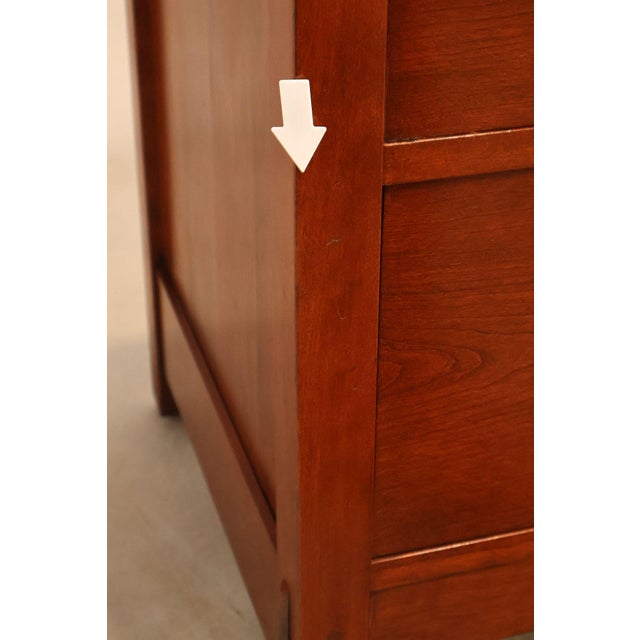 Stickley Mission Collection Cherry Seven Drawer Low Dresser For Sale - Image 13 of 18