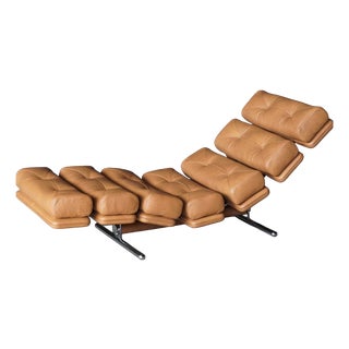 Lounge Chair in Cognac Leather by Ric Deforche for Gervan, Belgium, 1970s For Sale