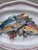 Mid-Century Majolica Palissy fishs platter Vallauris. in a white background faience in the style of Brard. 2 fishs...