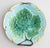 Antique English Joseph Holdcroft Turquoise Majolica Green Leaf Plate, Circa 1880 For Sale In Houston - Image 6 of 6