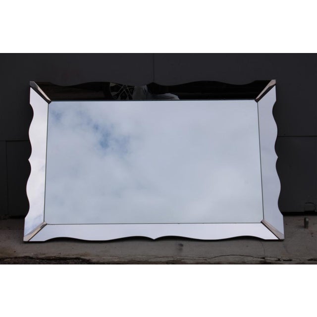 Large Vintage French Scalloped Mirror, 1960 For Sale - Image 16 of 16