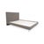 Modern Fabric Bed in Grey from Schramm For Sale - Image 3 of 18