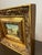 Paper Pair of Vintage European Street Scene Oil Paintings on Board – Miniature Impressionist Art in Ornate Gilt Frames For Sale - Image 7 of 8