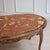 French Coffee Table with Red Marble Top and Curved Wooden Frame For Sale - Image 6 of 13