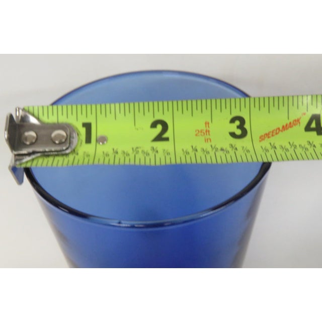 Anchor Hocking Late 20th Century Anchor Hocking Refreshers Cobalt Tapered Tumbler Blue Glass Beverage Cup For Sale - Image 4 of 7