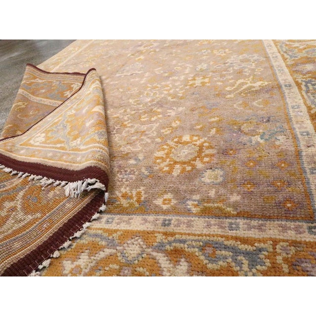 Taupe Galerie Shabab Collection Mid-20th Century Turkish Anatolian Accent Rug For Sale - Image 8 of 8