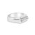 Contemporary Mens Diamond Wedding Band .23cttw 14k White Gold, Size 11 For Sale - Image 3 of 4