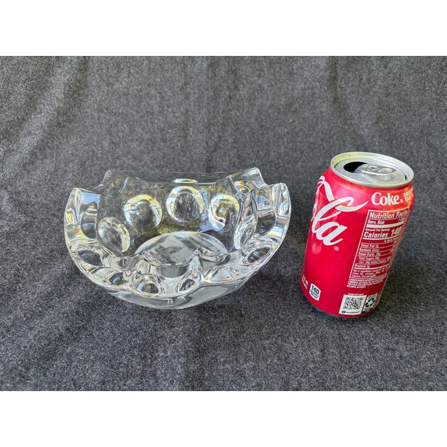 Heavy Mid Century Crystal Catchall Ashtray For Sale - Image 15 of 18