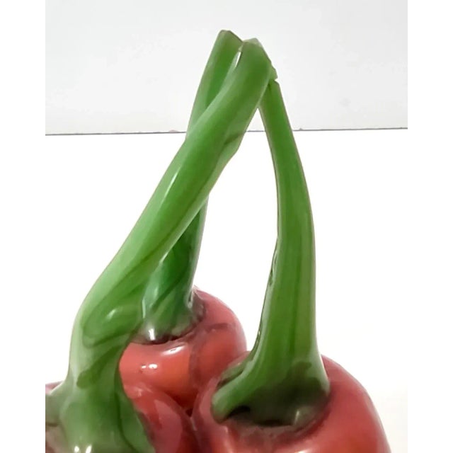 Vintage Murano Glass Decorative Cherries by Martinuzzi for Venini, 1930s For Sale - Image 7 of 11