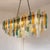 Murano Monumental Italian Rectangular Strip “Listelli” Murano Glass Chandelier by Simoeng For Sale - Image 4 of 6