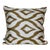 Olive Green Ikat Pillow For Sale