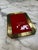 1970s Vintage Bras Tray With Red Glass Insert For Sale - Image 5 of 6