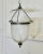 Metal Hand Blown Diamond Cut Crystal Bell Jar Lantern For Sale - Image 7 of 7