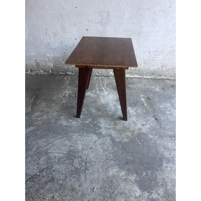 French Reconstruction Wooden Side Table, 1950s For Sale - Image 3 of 12