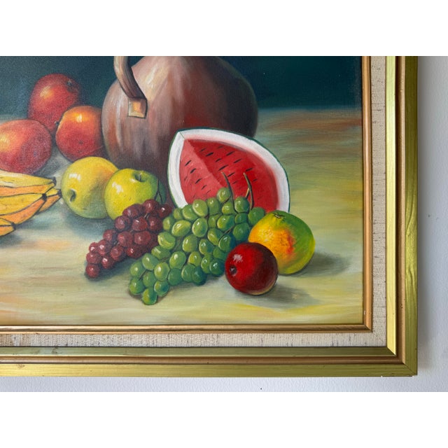1990s 1990’s Arquímedes Still Life Oil on Canvas Painting – Dominican Republic Artist For Sale - Image 5 of 11