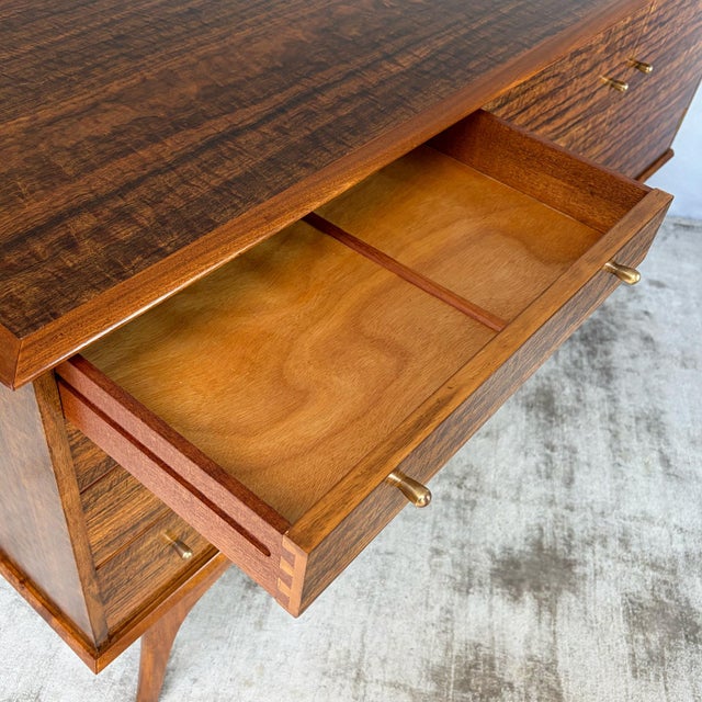 Wood Figured Walnut Sideboard by Alfred Cox, 1960s For Sale - Image 7 of 16