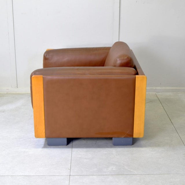 920 Armchair in Cognac Leather by Afra & Tobia Scarpa for Cassina, 1970s For Sale - Image 6 of 11