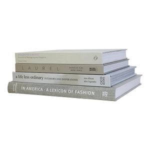 Decorative Books - Smokey Neutrals Coffee Table Stack - 4 Grey Books