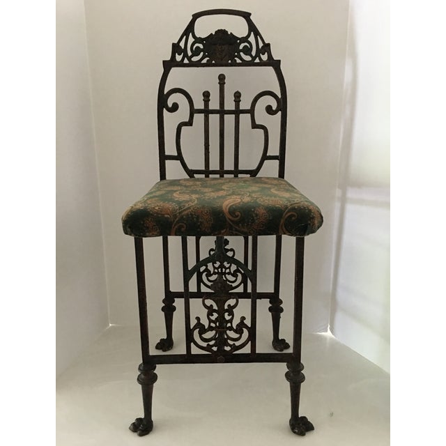 Art Deco Iron Telephone Chair For Sale - Image 11 of 12