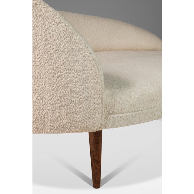 Mid-Century Modern "Cloud" 2026cl Chaise Lounge Sofa in White Bouclé Attributed to Adrian Pearsall for Craft Associates, Usa, Circa 1960s For Sale - Image 12 of 12