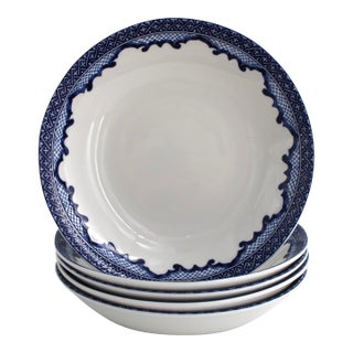Lauren Ralph Lauren Mandarin Blue Pasta Soup Bowls, Set of 5 For Sale