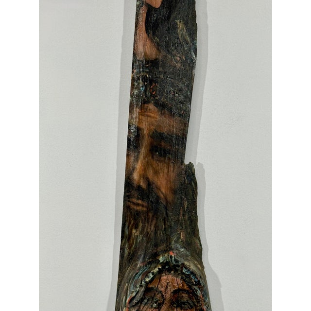 Monumental 73" Signed 1984 Outsider Folk Art Totem – "Ancestral Spirit" For Sale In Portland, ME - Image 6 of 18