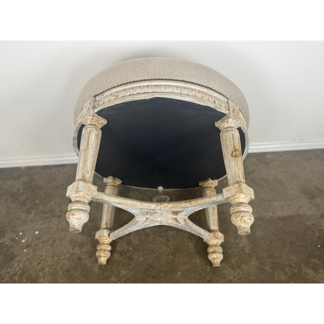 French Neoclassical Upholstered Ottoman, Early 20th Century. For Sale - Image 14 of 14