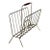 Brass Wire Magazine Holder With Wood Handle Mid-Century Modern 1960s For Sale