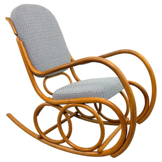 Mid-Century Modern Bentwood Rocking Chair from Ton, 1960s For Sale - Image 16 of 16