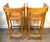 Pair Architectural Solid Teak Bar Stools Attributed to Palecek, Organic Modern For Sale - Image 12 of 14