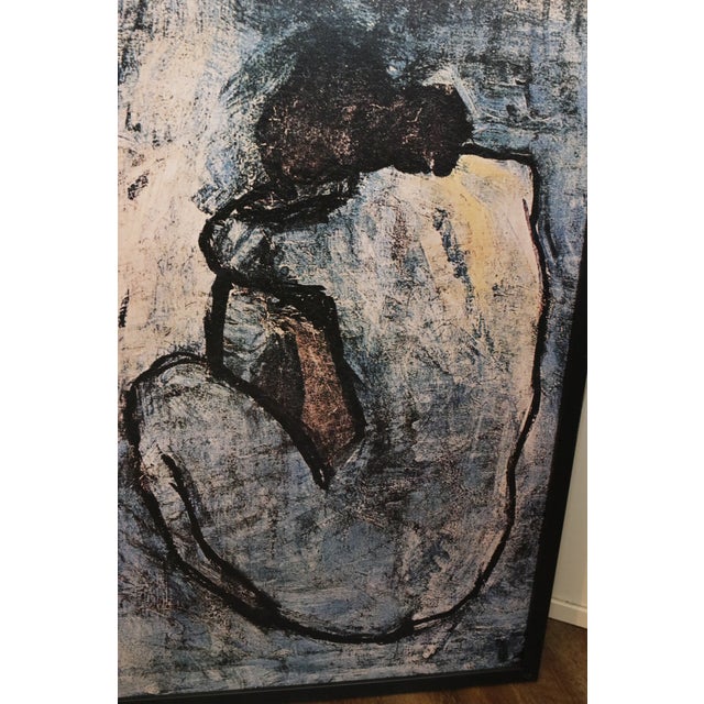 Picasso "The Blue Nude" Textured Vintage Giclée in Floater Frame For Sale - Image 12 of 14